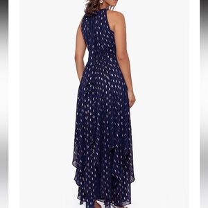 Beautiful maxi halter dress.  Worn once for an evening wedding.